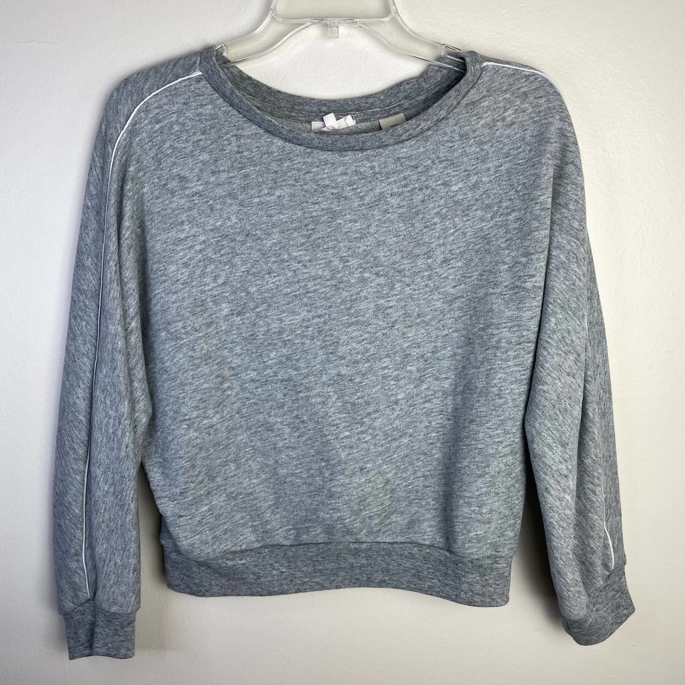 Levi's Heather Gray Cropped Crewneck Sweatshirt
